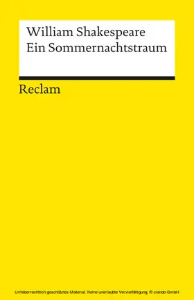 Shakespeare / Klose | Ein Sommernachtstraum | E-Book | www.sack.de