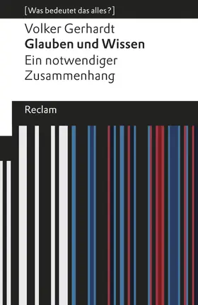 Gerhardt | Glauben und Wissen. Ein notwendiger Zusammenhang | E-Book | www.sack.de
