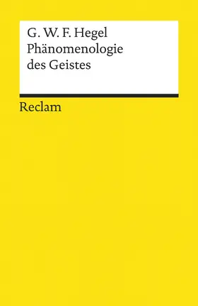 Hegel | Phänomenologie des Geistes | E-Book | www.sack.de