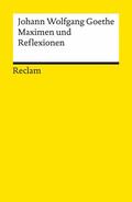 Goethe / Jeßing |  Maximen und Reflexionen | eBook | Sack Fachmedien