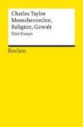 Taylor / Kühnlein |  Menschenrechte, Religion, Gewalt. Drei Essays | eBook | Sack Fachmedien