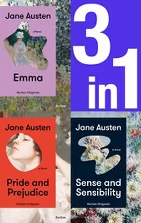 Austen / Grawe |  Jane Austen: Three Novels in One (3in1-Bundle). Emma, Pride and Prejudice, Sense and Sensibility | eBook | Sack Fachmedien