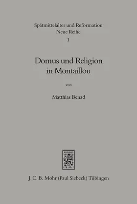 Benad |  Domus und Religion in Montaillou | Buch |  Sack Fachmedien