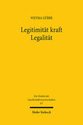Lübbe |  Legitimität kraft Legalität | Buch |  Sack Fachmedien