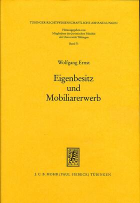 Ernst |  Eigenbesitz und Mobiliarerwerb | Buch |  Sack Fachmedien