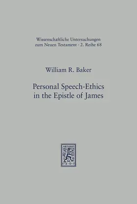 Baker |  Personal Speech-Ethics in the Epistle of James | Buch |  Sack Fachmedien