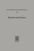 Gruenwald / Shaked / Stroumsa |  Messiah and Christos | Buch |  Sack Fachmedien