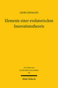 Erdmann |  Elemente einer evolutorischen Innovationstheorie | Buch |  Sack Fachmedien