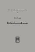 Herzer |  Die Paralipomena Jeremiae | Buch |  Sack Fachmedien