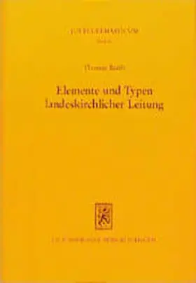 Barth |  Elemente und Typen landeskirchlicher Leitung | Buch |  Sack Fachmedien