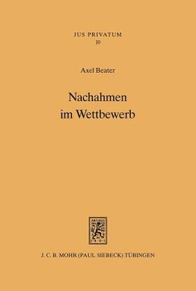 Beater | Beater, A: Nachahmen im Wettbewerb | Buch | 978-3-16-146446-1 | sack.de