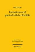 Knight |  Institutionen und gesellschaftlicher Konflikt | Buch |  Sack Fachmedien