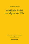 Petersen |  Individuelle Freiheit und allgemeiner Wille | Buch |  Sack Fachmedien
