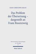 Askani |  Askani, H: Problem der Übersetzung - dargestellt an Franz Ro | Buch |  Sack Fachmedien