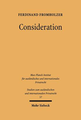 Fromholzer | Consideration | Buch | 978-3-16-146732-5 | sack.de