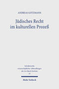 Gotzmann |  Jüdisches Recht im kulturellen Prozeß | Buch |  Sack Fachmedien