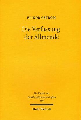 Ostrom | Die Verfassung der Allmende | Buch | 978-3-16-146916-9 | sack.de