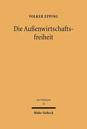 Epping |  Außenwirtschaftsfreiheit | Buch |  Sack Fachmedien