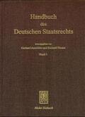 Thoma / Anschütz |  Handbuch des Deutschen Staatsrechts | Buch |  Sack Fachmedien