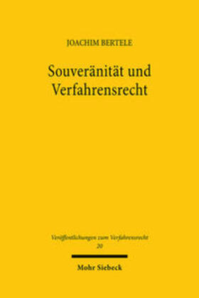Bertele |  Souveränität und Verfahrensrecht | Buch |  Sack Fachmedien