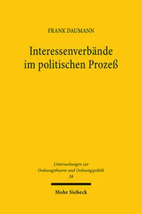 Daumann |  Interessenverbände im politischen Prozeß | Buch |  Sack Fachmedien