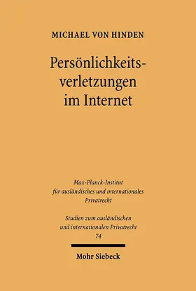 Hinden |  Persönlichkeitsverletzungen im Internet | Buch |  Sack Fachmedien