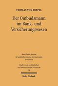 Hippel |  Der Ombudsmann im Bank- und Versicherungswesen | Buch |  Sack Fachmedien