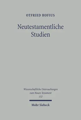 Hofius / Hengel |  Neutestamentliche Studien | Buch |  Sack Fachmedien