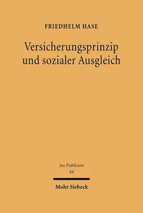 Hase |  Versicherungsprinzip und sozialer Ausgleich | Buch |  Sack Fachmedien