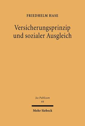 Hase | Versicherungsprinzip und sozialer Ausgleich | Buch | 978-3-16-147443-9 | sack.de