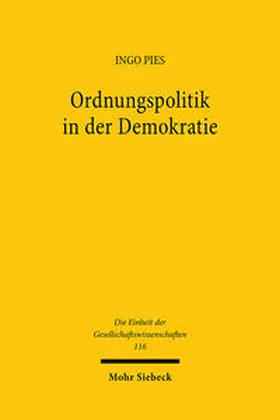 Pies |  Ordnungspolitik in der Demokratie | Buch |  Sack Fachmedien