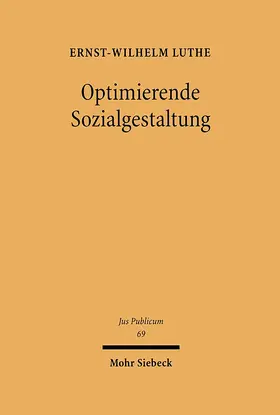 Luthe |  Optimierende Sozialgestaltung | Buch |  Sack Fachmedien