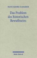 Gadamer |  Das Problem des historischen Bewußtseins | Buch |  Sack Fachmedien