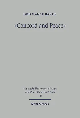 Bakke |  Concord and Peace | Buch |  Sack Fachmedien