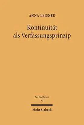 Leisner |  Kontinuität als Verfassungsprinzip | Buch |  Sack Fachmedien
