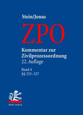 Jonas / Stein |  Kommentar zur Zivilprozessordnung (ZPO) 04 | Buch |  Sack Fachmedien