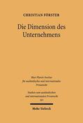 Förster |  Die Dimension des Unternehmens | Buch |  Sack Fachmedien