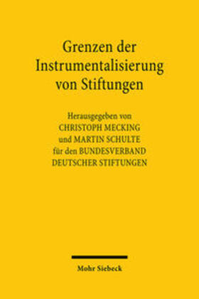 Mecking / Schulte | Grenzen der Instrumentalisierung von Stiftungen | Buch | 978-3-16-148059-1 | sack.de