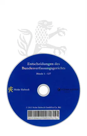 Bundesverfassungsgerichts |  Entscheidungen des Bundesverfassungsgerichts | Sonstiges |  Sack Fachmedien