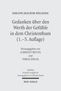 Spalding / Beutel / Jersak |  Kritische Ausgabe | Buch |  Sack Fachmedien