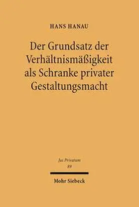 Hanau |  Hanau, H: Verhältnismäßigkeit | Buch |  Sack Fachmedien