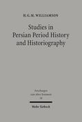 Williamson |  Studies in Persian Period History and Historiography | Buch |  Sack Fachmedien