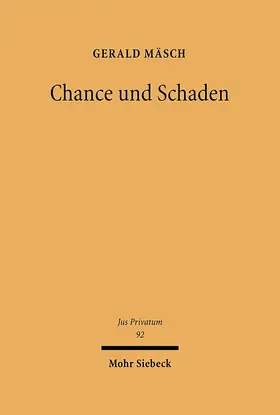 Mäsch |  Chance und Schaden | Buch |  Sack Fachmedien