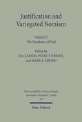 Carson / O'Brien / Seifrid |  Justification and Variegated Nomism | Buch |  Sack Fachmedien