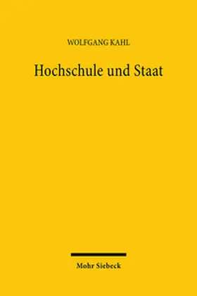 Kahl |  Hochschule und Staat | Buch |  Sack Fachmedien