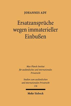 Ady | Ersatzansprüche wegen immaterieller Einbußen | Buch | 978-3-16-148510-7 | sack.de