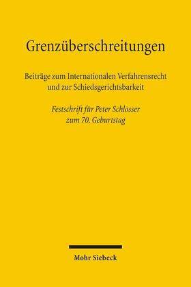 Bachmann / Breidenbach / Coester-Waltjen |  Grenzüberschreitungen | Buch |  Sack Fachmedien