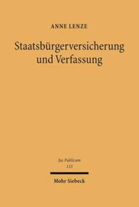 Lenze | Lenze: Staatsbürgerversicherung und Verfassung | Buch | 978-3-16-148710-1 | sack.de