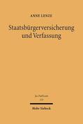 Lenze |  Lenze: Staatsbürgerversicherung und Verfassung | Buch |  Sack Fachmedien