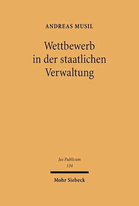 Musil | Wettbewerb in der staatlichen Verwaltung | Buch | 978-3-16-148717-0 | sack.de